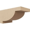 thumbnail image 1 of 4"W x 8"D x 4"H Wide Alpine Rough Cedar Woodgrain TimberThane Corbel, Primed Tan, 1 of 6