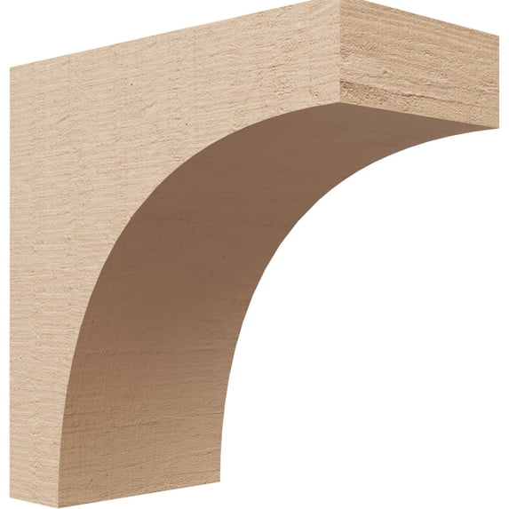 4"W x 8"D x 8"H Classic Stockport Rough Cedar Woodgrain TimberThane Corbel, Primed Tan
