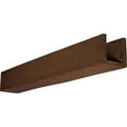 thumbnail image 1 of Ekena Millwork 4"W x 8"H x 16'L 3-Sided (U-beam) Rough Sawn Endurathane Faux Wood Ceiling Beam, Natural Pecan, 1 of 17