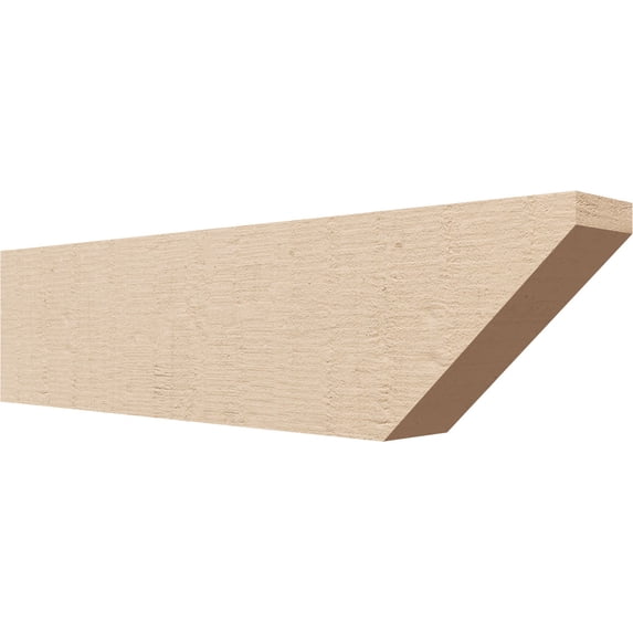 Ekena Millwork 4"W x 8"H x 32"L Concord Woodgrain TimberThane Rafter Tail, Primed Tan
