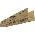 thumbnail image 1 of Ekena Millwork 4"W x 8"H x 8'L 3-Sided (U-beam) Pecky Cypress Endurathane Faux Wood Ceiling Beam, Natural Golden Oak, 1 of 23