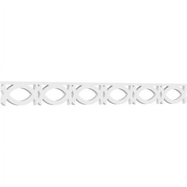 Ekena Millwork  4 x 48 in. Pitch 0.62 in. Hazelton Architectural Grade PVC Running Trim