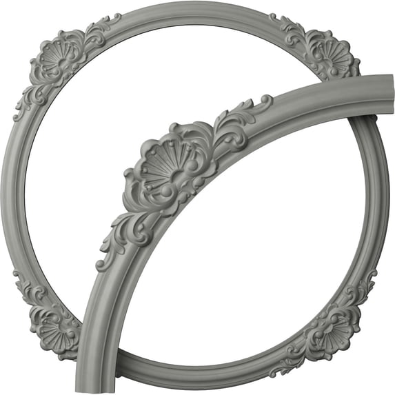 Ekena Millwork 40 5/8"OD x 35 1/2"ID x 2 5/8"W x 7/8"P Shell Ceiling Ring Kit