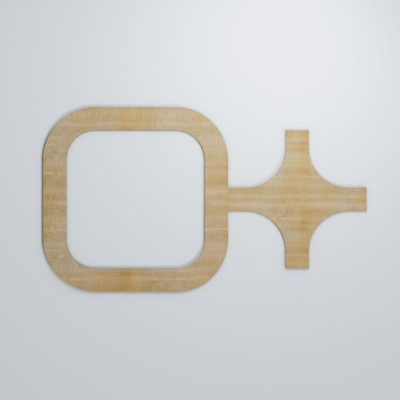 Ekena Millwork 40 7/8"W x 23 3/8"H x 1/4"T Large Lancaster Decorative Fretwork Wood Wall Panels, Birch