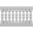 thumbnail image 1 of Ekena Millwork 40"H x 5'L Fiberthane Avalon Unassembled Balustrade Railing Kit, Style D (6 7/8" On-Center Spacing to Pass 4" Sphere Code), 1 of 6