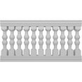 thumbnail image 1 of Ekena Millwork 40"H x 6'L Fiberthane Avalon Unassembled Balustrade Railing Kit, Style D (6 7/8" On-Center Spacing to Pass 4" Sphere Code), 1 of 6