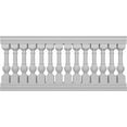 thumbnail image 1 of Ekena Millwork 40"H x 7'L Fiberthane York Unassembled Balustrade Railing Kit, Style D (6 3/8" On-Center Spacing to Pass 4" Sphere Code), 1 of 6