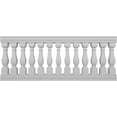 thumbnail image 1 of Ekena Millwork 40"H x 8'L Fiberthane Arcadian Unassembled Balustrade Railing Kit, Style D (7 3/8" On-Center Spacing to Pass 4" Sphere Code), 1 of 6