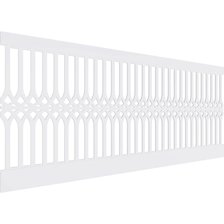 Ekena Millwork 40"H x 94 1/2"W Cedar Park PVC Wainscot Paneling Kit
