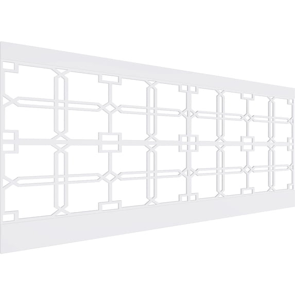 Ekena Millwork 40"H x 94 1/2"W Englewood PVC Wainscot Paneling Kit