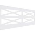 thumbnail image 1 of Ekena Millwork 40"H x 94 1/2"W Farmhouse Fence PVC Wainscot Paneling Kit, 1 of 13