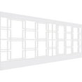 thumbnail image 1 of Ekena Millwork 40"H x 94 1/2"W Granby PVC Wainscot Paneling Kit, 1 of 13