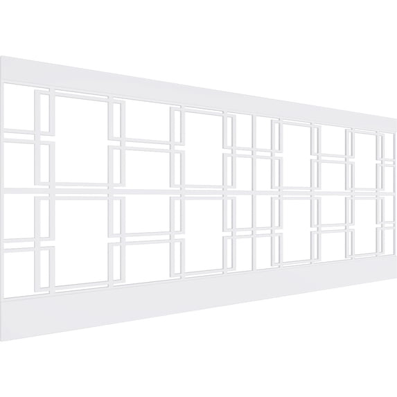 Ekena Millwork 40"H x 94 1/2"W Granby PVC Wainscot Paneling Kit