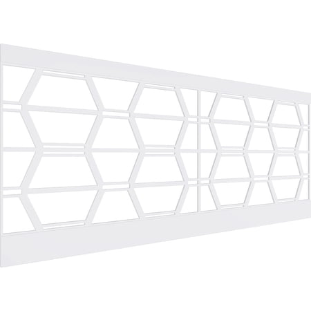 Ekena Millwork 40"H x 94 1/2"W Greeley PVC Wainscot Paneling Kit