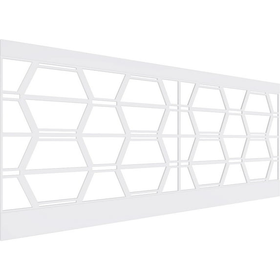 Ekena Millwork 40"H x 94 1/2"W Greeley PVC Wainscot Paneling Kit