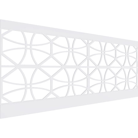 Ekena Millwork 40"H x 94 1/2"W Haswell PVC Wainscot Paneling Kit