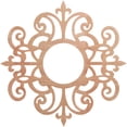 thumbnail image 1 of Ekena Millwork 40"OD x 13"ID x 3/8"T Dijon Wood Fretwork Pierced Ceiling Medallion, Cherry, 1 of 3
