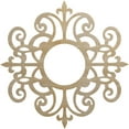 thumbnail image 1 of Ekena Millwork 40"OD x 13"ID x 3/8"T Dijon Wood Fretwork Pierced Ceiling Medallion, Hickory, 1 of 3