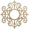 thumbnail image 1 of Ekena Millwork 40"OD x 13"ID x 3/8"T Dijon Wood Fretwork Pierced Ceiling Medallion, Red Oak, 1 of 3
