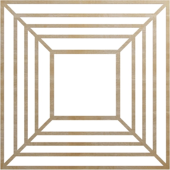 Ekena Millwork 40"OD x 14 5/8"ID x 1/4"T Raven Wood Fretwork Pierced Ceiling Medallion, Hickory