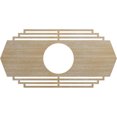 thumbnail image 1 of Ekena Millwork 40"W x 20"H x 10 1/2"ID x 1/4"T Chrysler Wood Fretwork Pierced Ceiling Medallion, Birch, 1 of 3