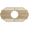 thumbnail image 1 of Ekena Millwork 40"W x 20"H x 10 1/2"ID x 3/8"T Chrysler Wood Fretwork Pierced Ceiling Medallion, Red Oak, 1 of 3