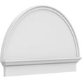 thumbnail image 1 of Ekena Millwork 40"W x 26-3/4"H x 2-3/4"P Half Round Smooth Architectural Grade PVC Combination Pediment, 1 of 7