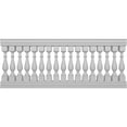 thumbnail image 1 of Ekena Millwork 41"H x 8'L Fiberthane Traditional Unassembled Balustrade Railing Kit, Style N (5 7/8" On-Center Spacing to Pass 4" Sphere Code), 1 of 6