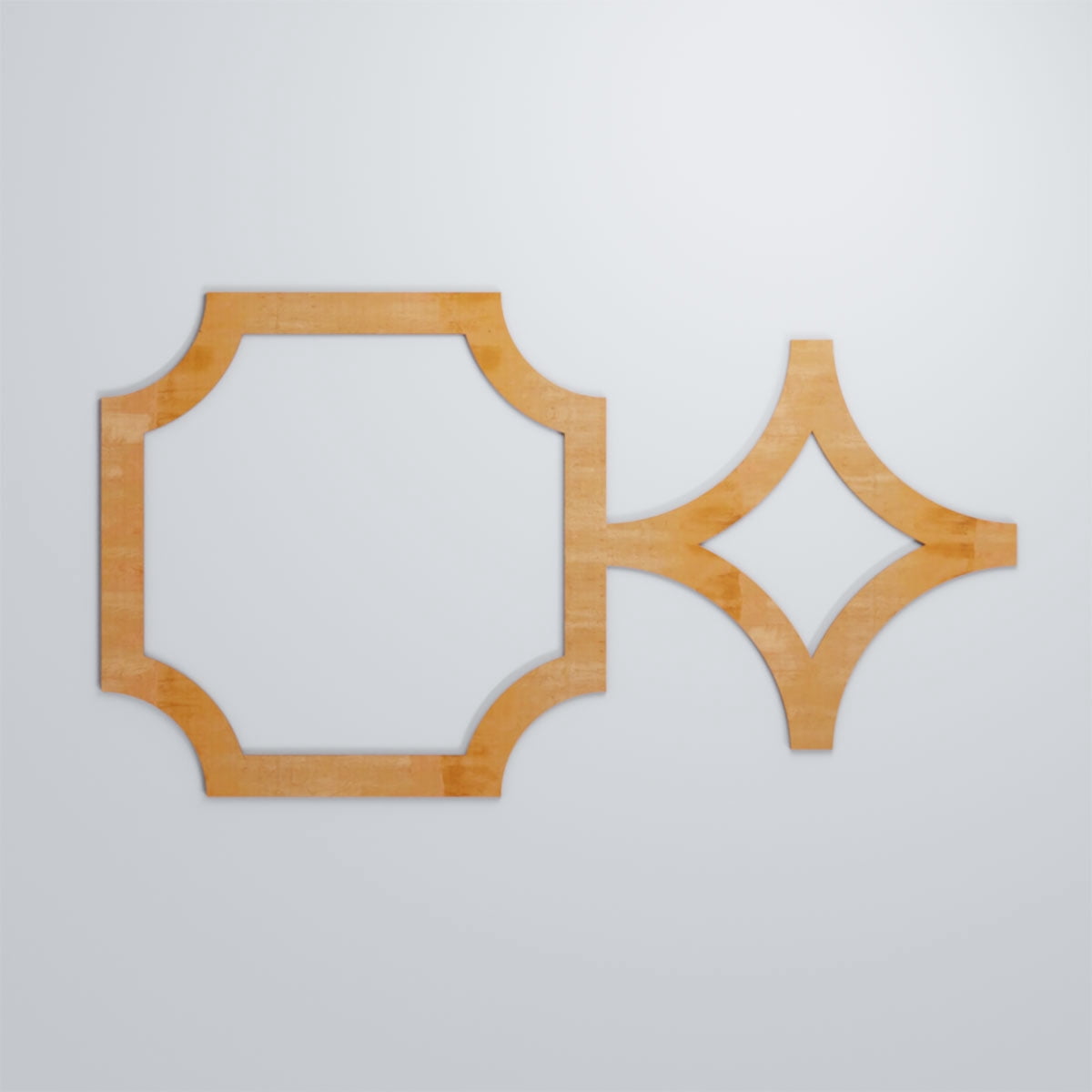 Ekena Millwork 42 3/8"W x 23 3/8"H x 1/4"T Large Anderson Decorative Fretwork Wood Wall Panels, Alder