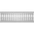 thumbnail image 1 of Ekena Millwork 42"H x 10'L Fiberthane Arcadian Unassembled Balustrade Railing Kit, Style A (7 3/8" On-Center Spacing to Pass 4" Sphere Code), 1 of 6