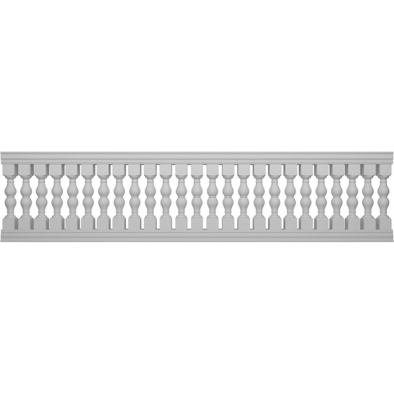 Ekena Millwork Fiberthane Avalon Balustrade 36 in. L x 32 in. H Fiberglass Railing Kit