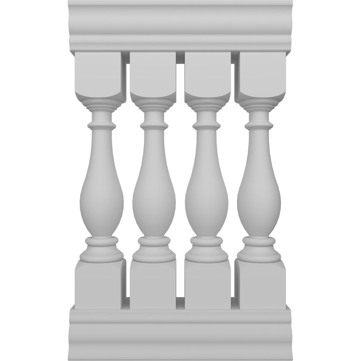 Legacy White FiberThane Porch and Stair Railing Kit