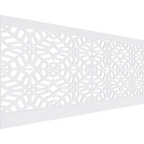 Ekena Millwork 44"H x 94 1/2"W Garland PVC Wainscot Paneling Kit