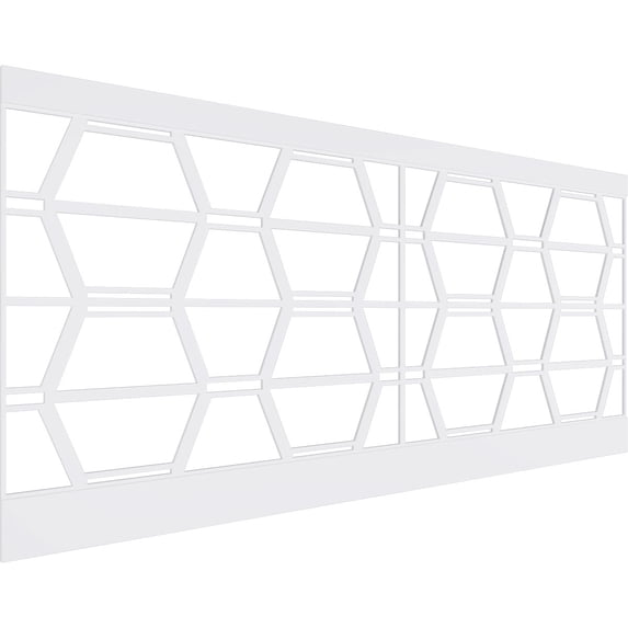 Ekena Millwork 44"H x 94 1/2"W Greeley PVC Wainscot Paneling Kit
