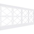 thumbnail image 1 of Ekena Millwork 44"H x 94 1/2"W Kiowa PVC Wainscot Paneling Kit, 1 of 13