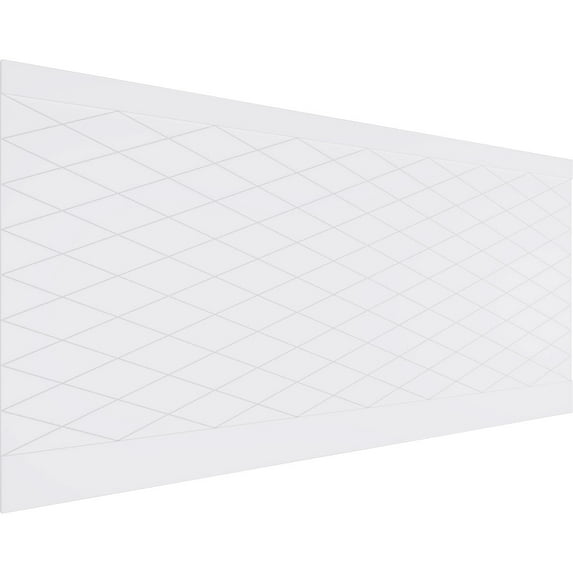 Ekena Millwork 44"H x 94 1/2"W Linked Diamond PVC Wainscot Paneling Kit