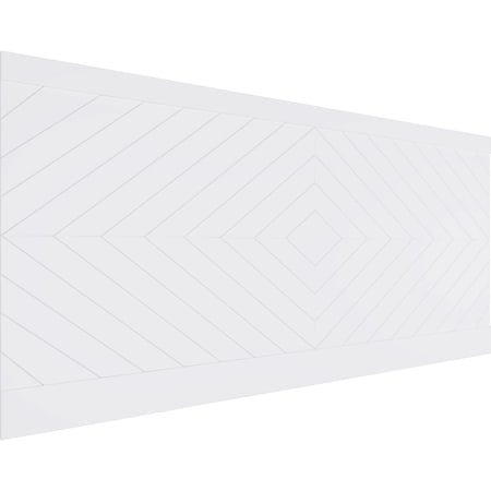 Ekena Millwork 44"H x 94 1/2"W Nuevo PVC Wainscot Paneling Kit