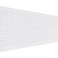 thumbnail image 1 of Ekena Millwork 44"H x 94 1/2"W Subway Brick PVC Wainscot Paneling Kit, 1 of 13