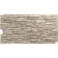 thumbnail image 1 of Ekena Millwork 45 3/4"W x 24 1/2"H x 1 1/4"D Canyon Ridge Stacked Stone, EverStone Faux Stone Siding Panel, Sea Shell, 1 of 9