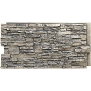Ekena Millwork Lightweight Canyon Ridge Stacked Faux Stone Siding Panel, Cascade River, 4.7 lb