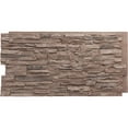 thumbnail image 1 of Ekena Millwork 45 3/4"W x 24 1/2"H x 1 1/4"D Canyon Ridge Stacked Stone, EverStone Faux Stone Siding Panel, Shasta, 1 of 9