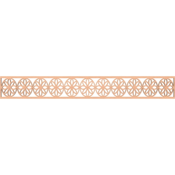 Ekena Millwork 46 1/4"W x 6"H x 1/4"T Blume Fretwork Moulding, Alder