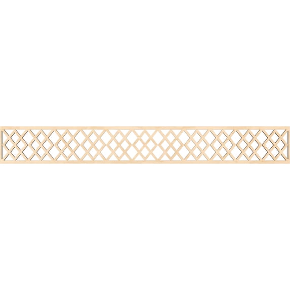 Ekena Millwork 46 1/4"W x 6"H x 1/4"T Hadley Fretwork Moulding, Birch