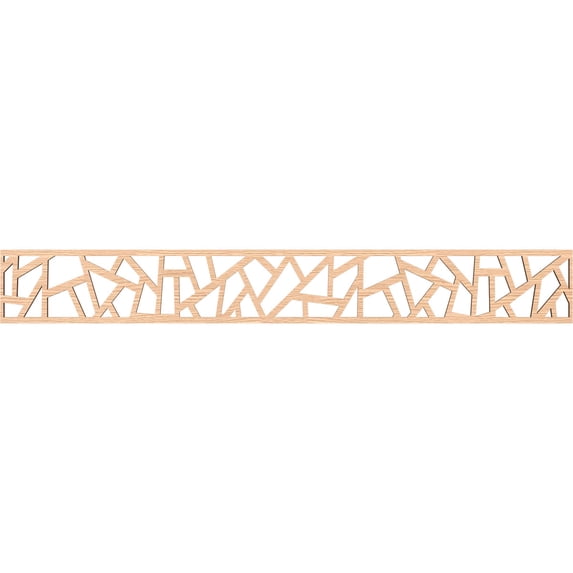 Ekena Millwork 46 1/4"W x 6"H x 1/4"T Harrisburg Fretwork Moulding, Red Oak