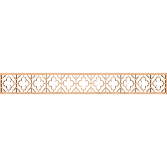 Ekena Millwork 46 1/4"W x 6"H x 1/4"T Hazelton Fretwork Moulding, Hickory
