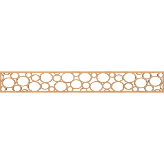 Ekena Millwork 46 1/4"W x 6"H x 1/4"T Hemingway Fretwork Moulding, Maple