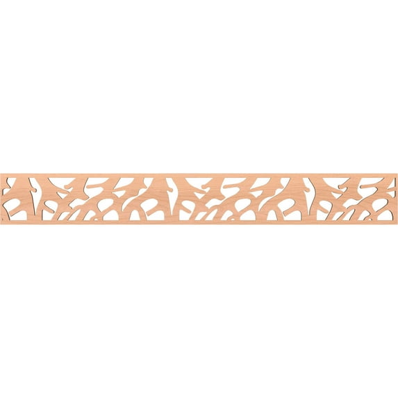 Ekena Millwork 46 1/4"W x 6"H x 1/4"T Manton Fretwork Moulding, Alder