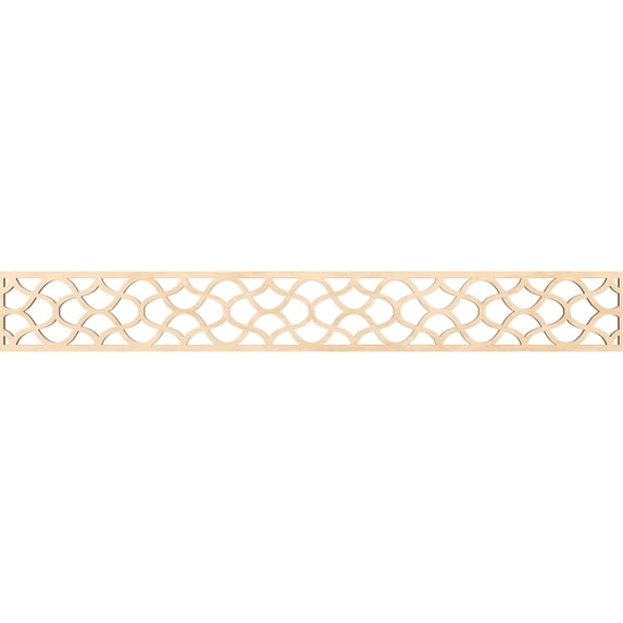 Ekena Millwork 46 1/4"W x 6"H x 1/4"T Resort Fretwork Moulding, Birch