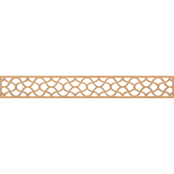 Ekena Millwork 46 1/4"W x 6"H x 1/4"T Resort Fretwork Moulding, Maple