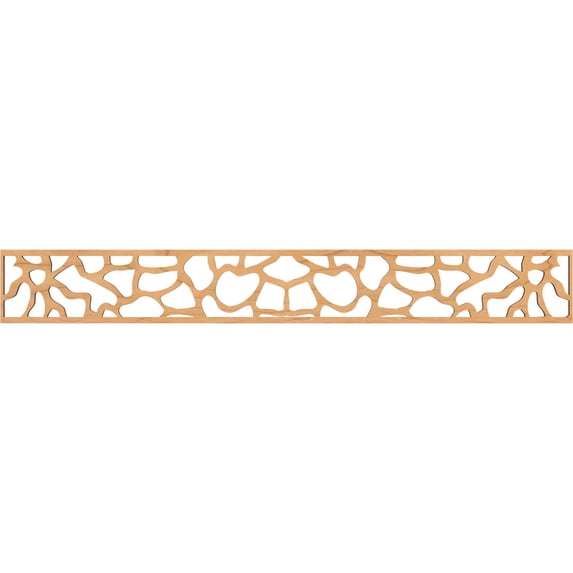 Ekena Millwork 46 1/4"W x 6"H x 1/4"T Rochester Fretwork Moulding, Maple